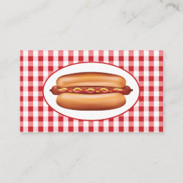Hett Hund för snabb Middag, stativ eller restauran Visitkort