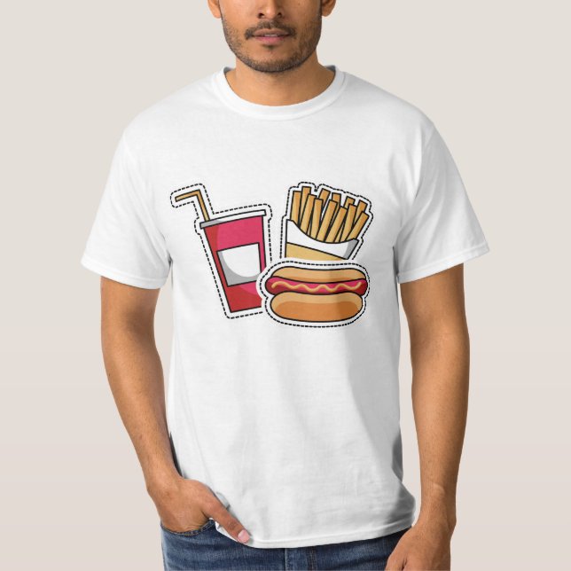 Hett Hund & Fries shirts & jacka T Shirt (Framsida)