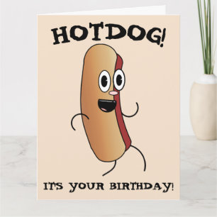 HETT HUND FUNNY BIRTHDAY GREETING CARD KORT