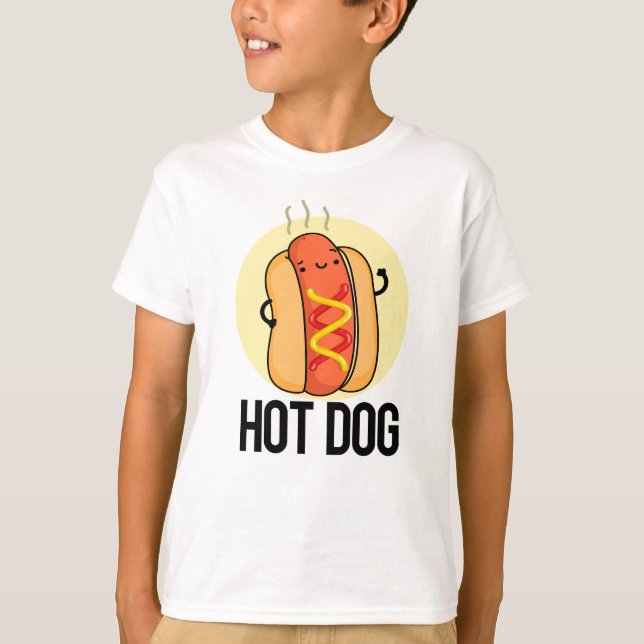 Hett Hund Funny Snack Pun T Shirt (Framsida)