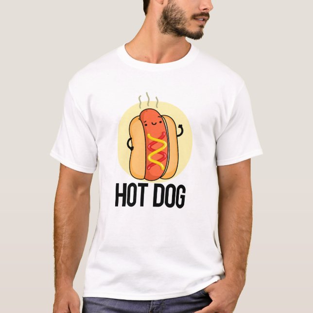 Hett Hund Funny Snack Pun T Shirt (Framsida)