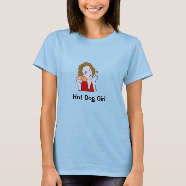 Hett Hund Girl Shirt Tröja (Framsida)