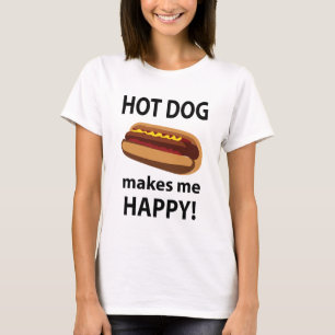 Hett Hund gör Lycklig Hett Hund T Shirt