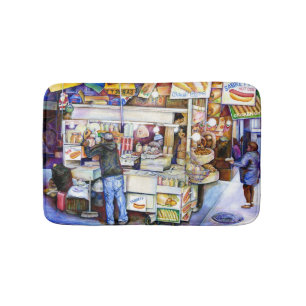 Hett Hund Gud, New York City Badrumsmatta