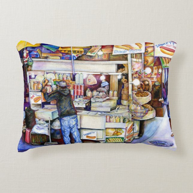 Hett Hund Gud, New York Prydnadskudde (Framsidan)