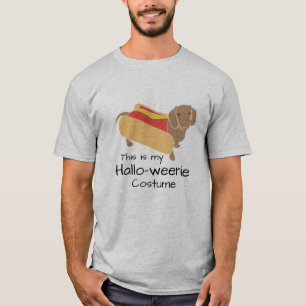 Hett Hund Hallo-Weenie Funny Weiner Hund T Shirt