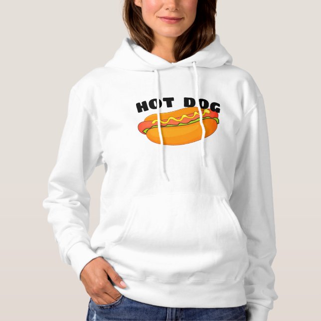 Hett Hund Hoodie - Funny BBQ Animal Sweatshirt T Shirt (Framsida)