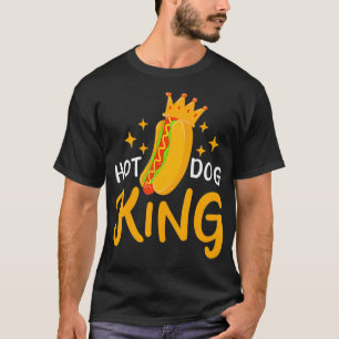 Hett Hund Hotdog Kung Foodie T Shirt