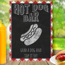 Hett Hund I Do BBQ Party Sign Poster