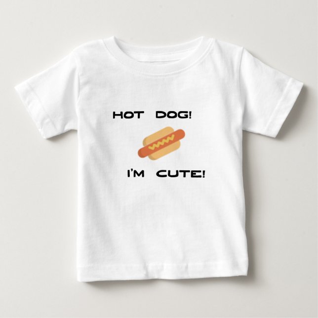 Hett Hund Jag är Cute Baby T Shirt (Framsida)