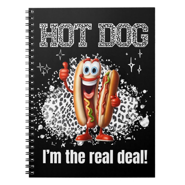 Hett hund! Jag är den riktiga affären Anteckningsbok (Framsidan)