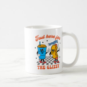 Hett Hund jag är här för Glizzy Lycklig 4:e Kaffemugg