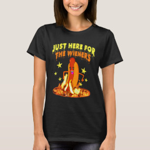 Hett Hund jag är här för Wiener T Shirt