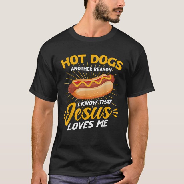 Hett Hund Jesus Kärlek mig T Shirt (Framsida)