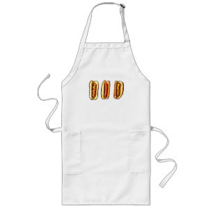 Hett hund Long Apron Långt Förkläde