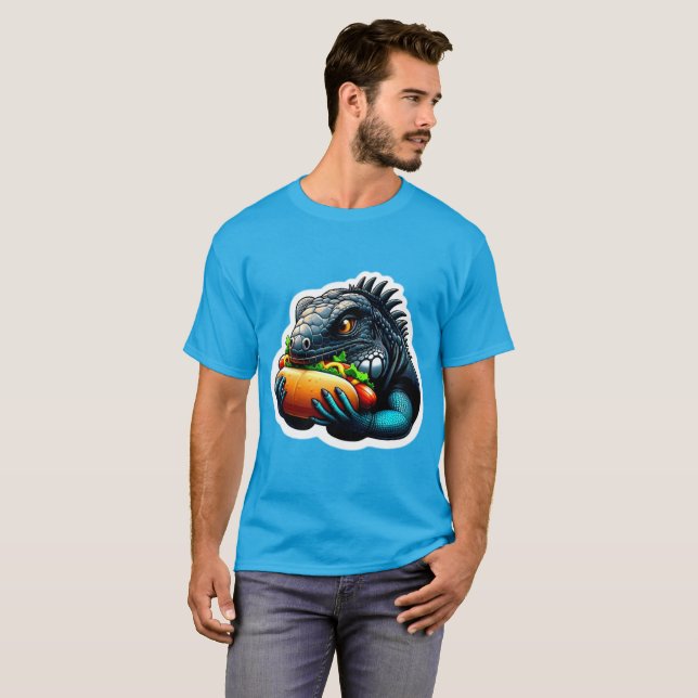 HETT HUND LOVING IGUANA 3 T SHIRT (Hel framsida)