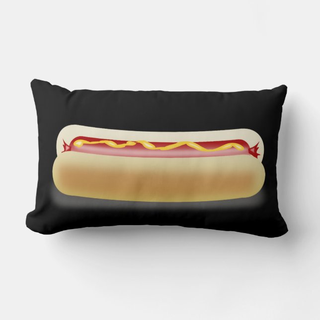 Hett hund lumbar Pillow Lumbarkudde (Framsida)