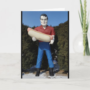 HETT HUND MAN BIRTHDAY GREETING CARDS KORT