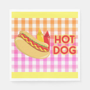 Hett Hund om Gingham Picnic Tablecloth med villkor Pappersservett