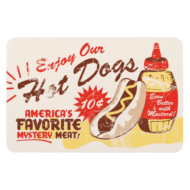 Hett Hund Premium Magnet (Horisontell)