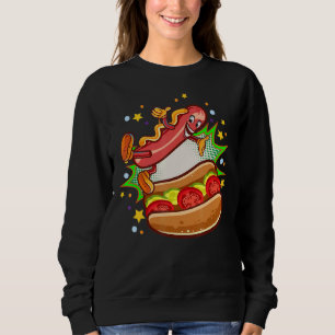 Hett Hund Roligt I Fast Food Sause Hotdog Food Wie T Shirt