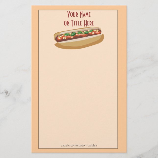 Hett Hund Stationery Brevpapper (Framsida)