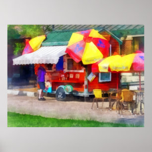 Hett Hund Stativ i Mall Poster