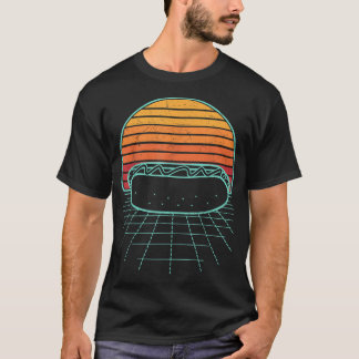 Hett Hund Sunset Retro Hotdog Sause Frankfurter Wi T Shirt