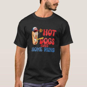 Hett Hundar och Home Springa Hotdog Baskeball Touc T Shirt