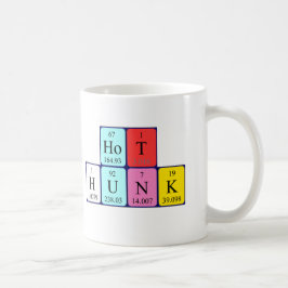 Hett hunk regelbundet bord namn mugg