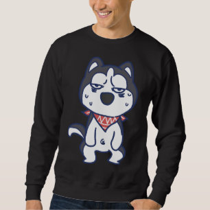 Hett Husky Sweating Expression Lång Ärmad Tröja