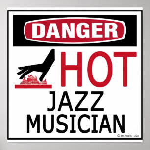 Hett Jazz Musician Poster