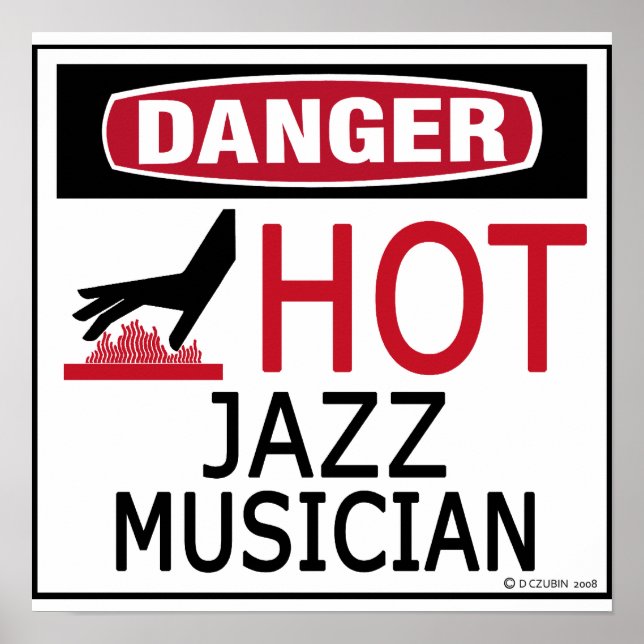 Hett Jazz Musician Poster (Framsidan)