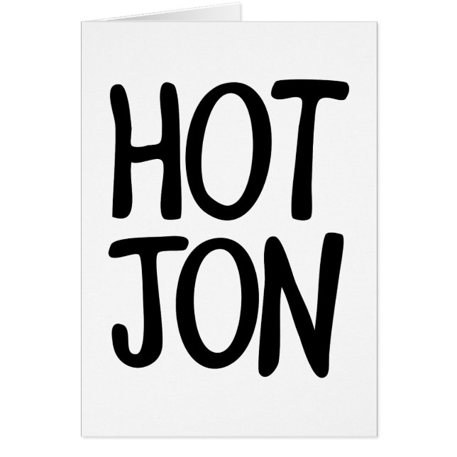 HETT JON HÄLSNINGSKORT (Framsidan)