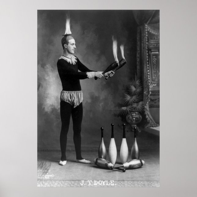 Hett Juggler, tidigt 1900-talet Poster (Framsidan)