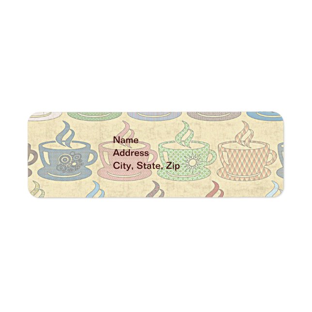 HETT KAFFE ELLER TEA RETURADRESS ETIKETT (Framsidan)