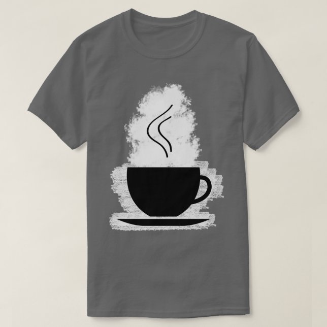 hett kaffe i varmt kaffe kopp 1 t shirt (Design framsida)