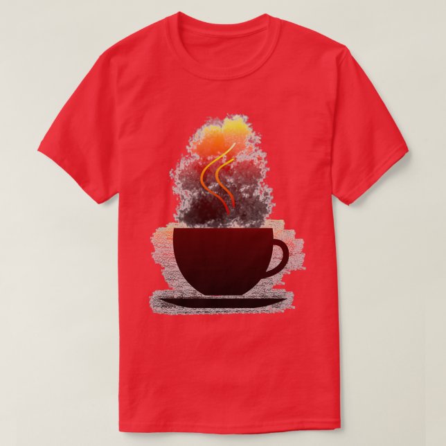 hett kaffe i varmt kaffe kopp 3 t shirt (Design framsida)
