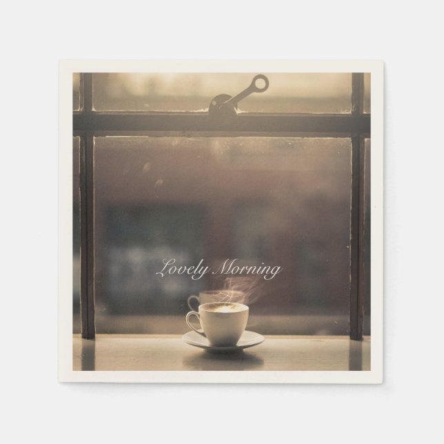 Hett Kaffe Pappra blöjor Pappersservett (Framsidan)