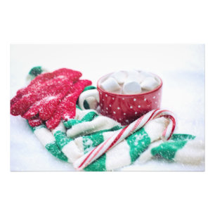 Hett Kakao   CANDY CANE   Srafjulen och Mitts jul Fototryck