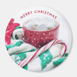 Hett Kakao CANDY CANE Srafjulen och Mitts jul Magnet