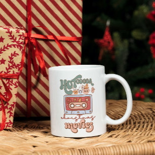 Hett Kakao- och julfilmer som dricker kaffe Mugg