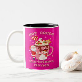Hett Kakao- och julfilmer Två-Tonad Mugg