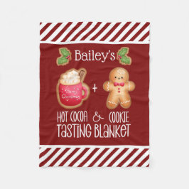 Hett Kakao- och kakaoprovning Fleecefilt