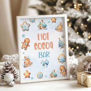 Hett: Kakao pub Blue Cookie Juldag Poster