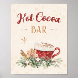 Hett Kakao Pub Chocolate Drink Bord Home Wall Art Poster