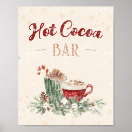 Hett Kakao Pub Chocolate Drink Bord Home Wall Art Poster
