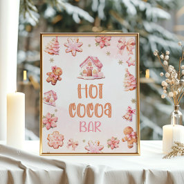 Hett Kakao pub Little Cookie-julafton Poster