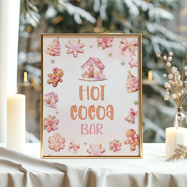 Hett Kakao pub Little Cookie-julafton Poster (Skapare uppladdad)
