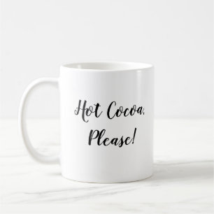 Hett Kakao Snälla Typografi-kaffe Mugg